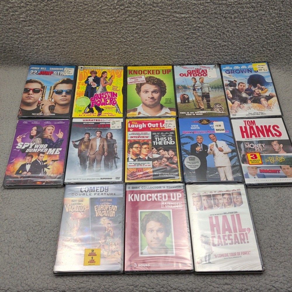 80s 90s 2000s Comedy DVD Lot of 13 Austin Powers Pineapple Express New Sealed